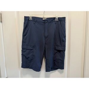 Copper Denim Men Navy Blue Cargo Shorts Size 32 CD16009RS Stretch Utility Pocket